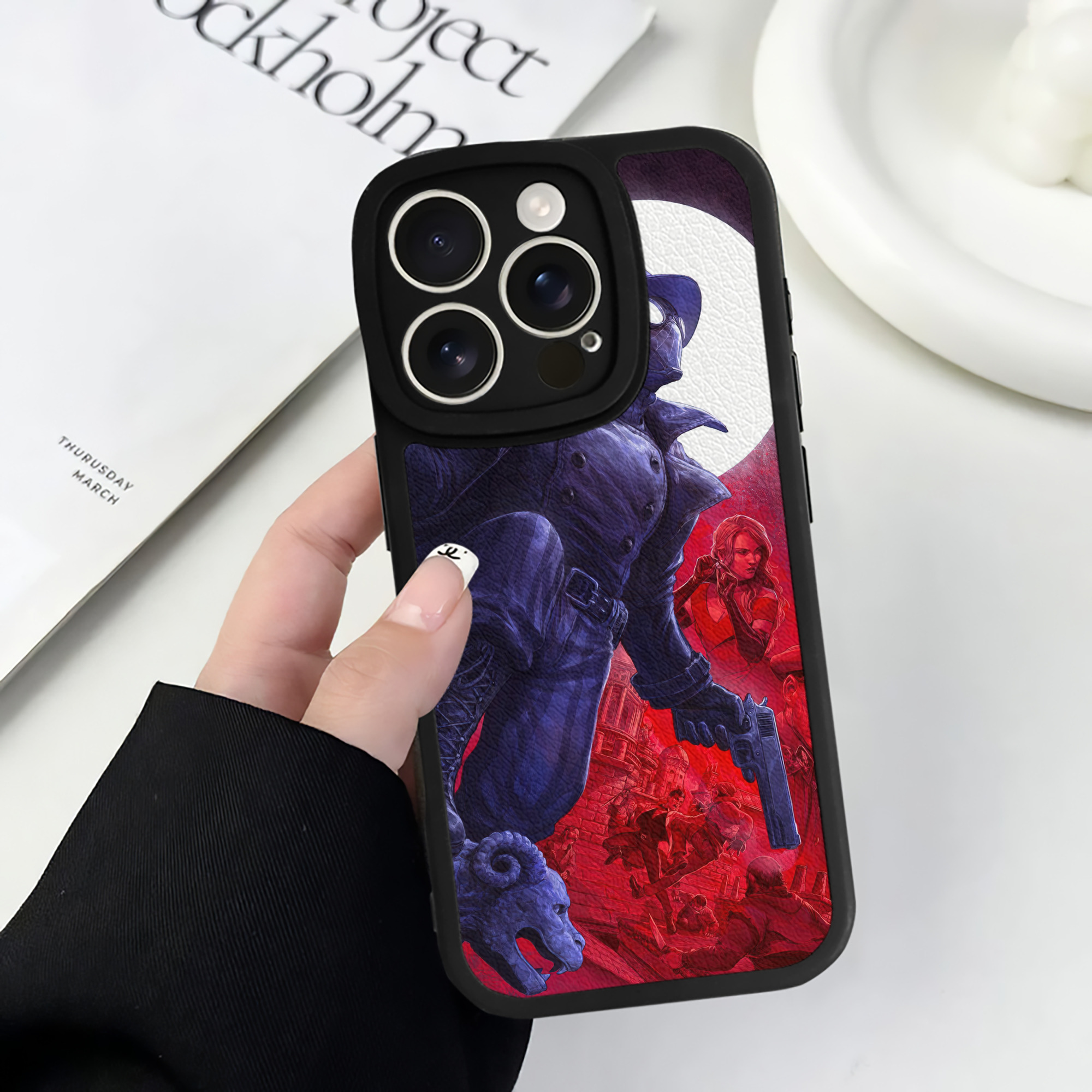 Spider Man スパイダーマン 【iPhone 16シリーズ対応】シリコンスマホケース（レザー調） 材質：シリコン